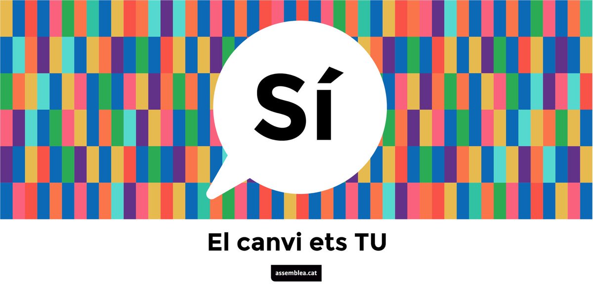 assemblea's tweet photo. ✅ Sí al progrés
✅ Sí al futur
✅ Sí a la il·lusió
#elcanvietstu💬 https://t.co/8psHWWvptt