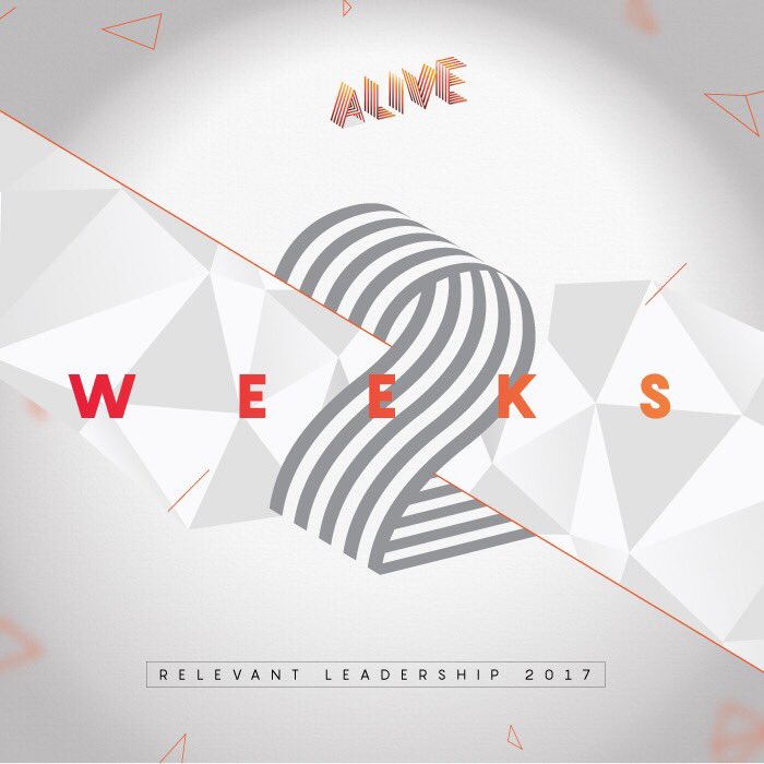 Two weeks to Relevant Leadership!
Sign up at relevant-leadership.com
#jpccrl2017