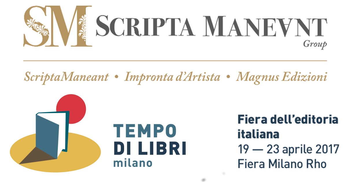 scriptamaneant's tweet image. #ScriptaManeant presente alla #fiera del #libro di #MIlano #tempodilibri! Venite per ricevere sempre un omaggio! #Padiglione2 #StandP14 ✌️😁