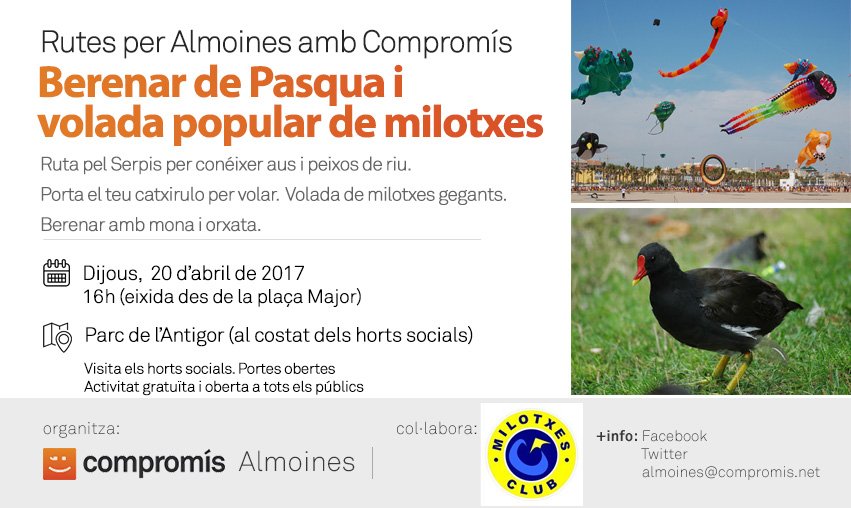 Berenar de Pasqua i volada popular de milotxes <a href="/almoines/">Almoines</a> <a href="/BLOC_safor/">BLOC Safor-Valldigna</a> <a href="/LevanteEMVSafor/">Levante-EMV Safor</a> <a href="/lp_lasafor/">LAS PROVINCIAS La Safor</a> <a href="/radiogandia/">Radio Gandia SER</a> <a href="/saforguia/">Safor Guia</a>