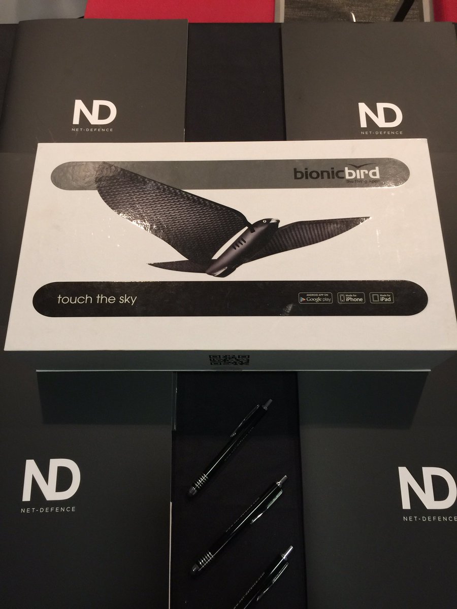 TheRealDaveHorn's tweet image. ND do it again. Visit @NetDefenceWW at #oilgasict to find out how to win this fantastic prize #drone #bionicbird #infosec #cyber #freebie