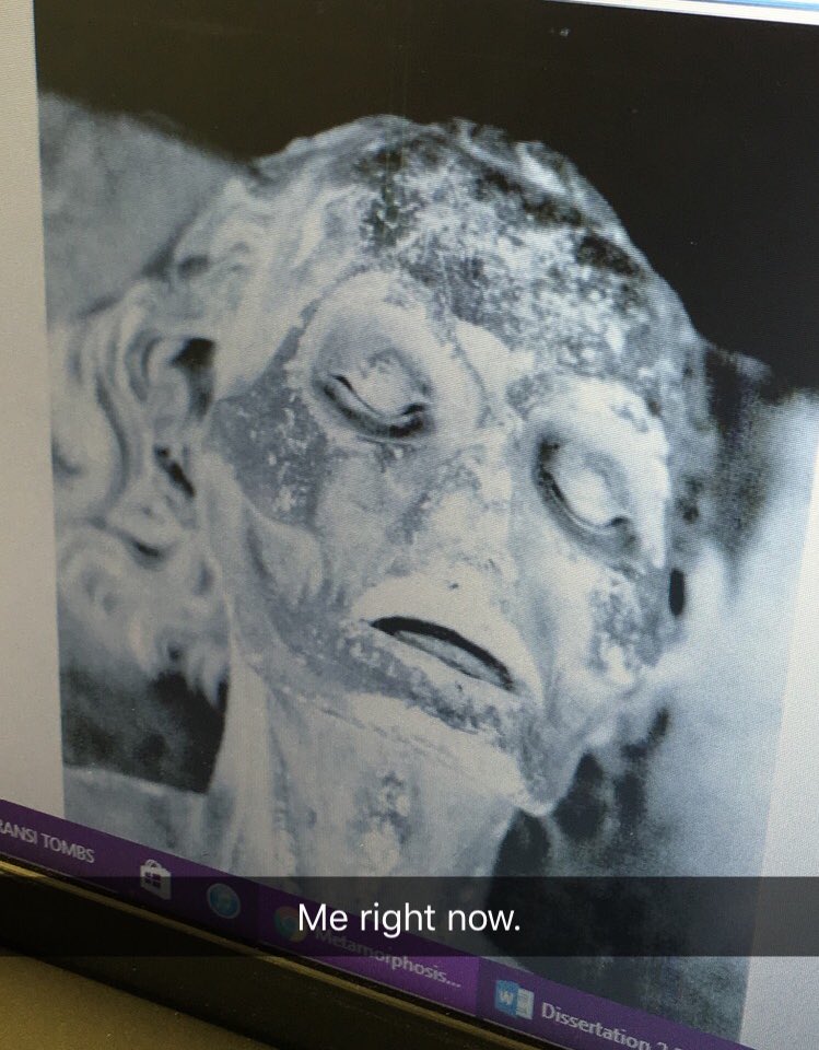 DebbieKate's tweet image. That dissertation life. #ThirdYearProblems