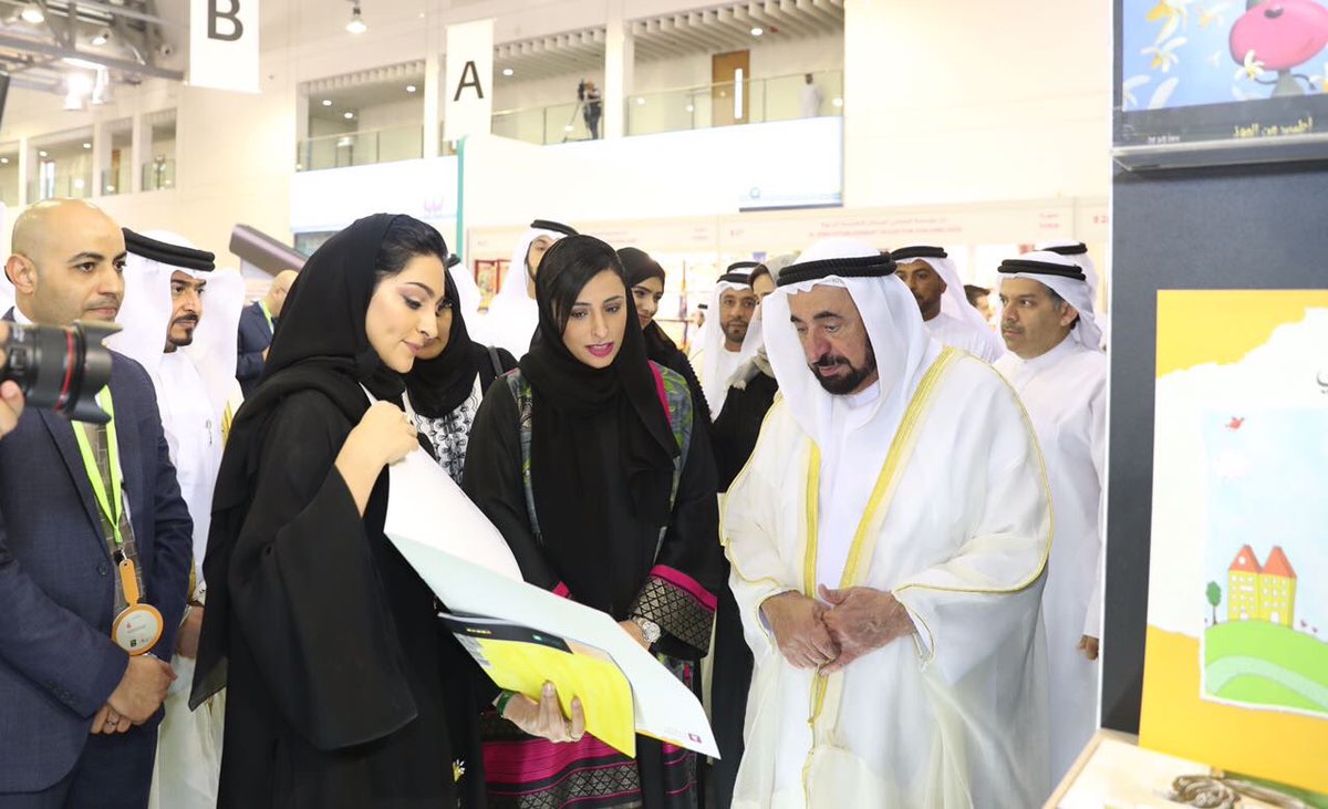 Bodour's tweet photo. #Sharjah_Children's_Reading_Festival where happy kids and book lovers unite. What a wonderful festival this truly is ❤️ https://t.co/a6UrvnINUQ