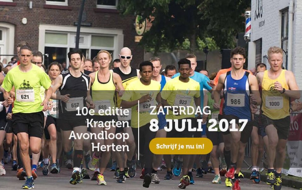 Op zaterdag 8 juli vindt de Kragten Avondloop Herten plaats. Diverse afstanden voor jong en oud! Aanmelden kan via: ow.ly/xUR530aR1yP