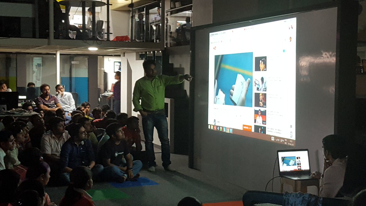 multidots's tweet image. #WEDTalks Session-9 on &quot;#AugmentedReality&quot; by @Nitin_coder86 @ Multidots.
Thanks for your initiative.
#AR