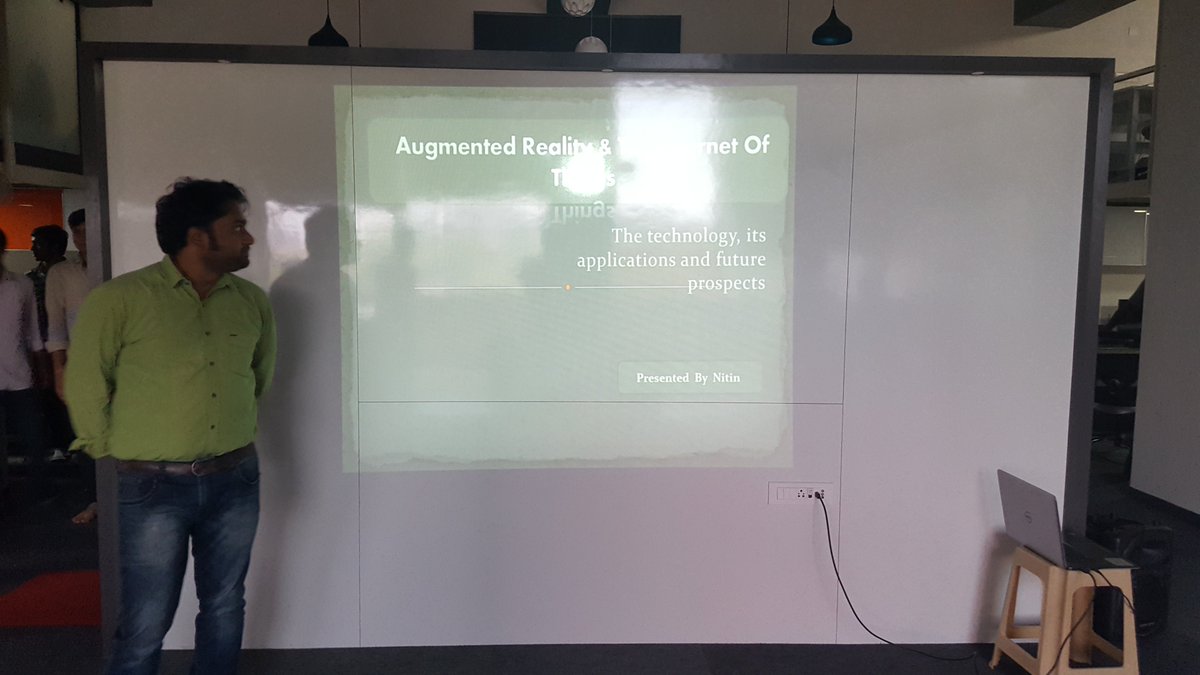 multidots's tweet image. #WEDTalks Session-9 on &quot;#AugmentedReality&quot; by @Nitin_coder86 @ Multidots.
Thanks for your initiative.
#AR