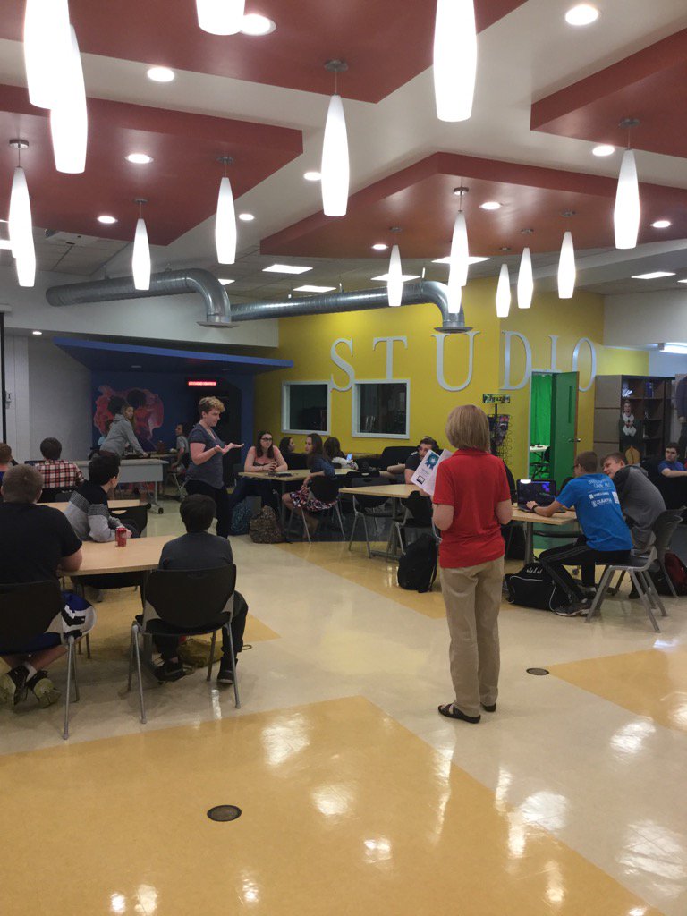 And it begins... Coding club's Game Jam....judging begins at 1:00, stop by!!