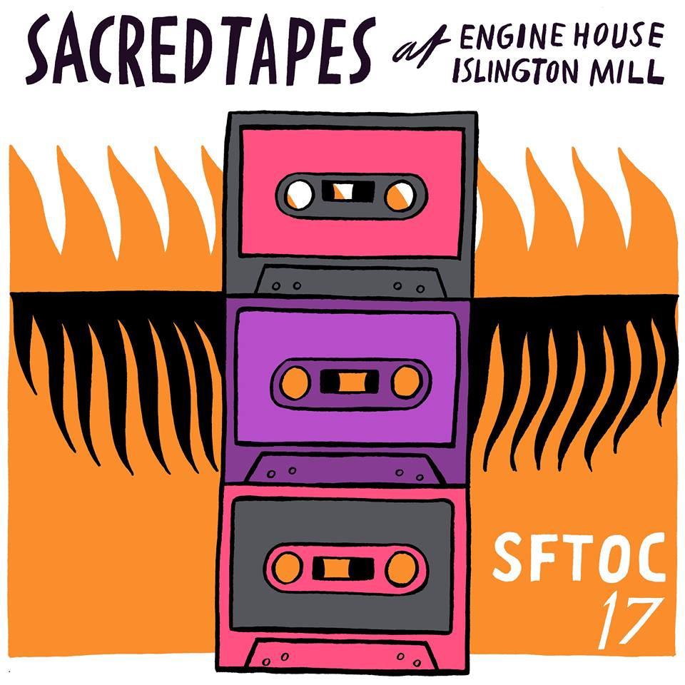 sftoc's tweet photo. .@bathedailey 😇 @SacredTapes' stage at @islingtonmill Engine House is maybe our favourite. What a totem. https://t.co/VZOBgRXpdR