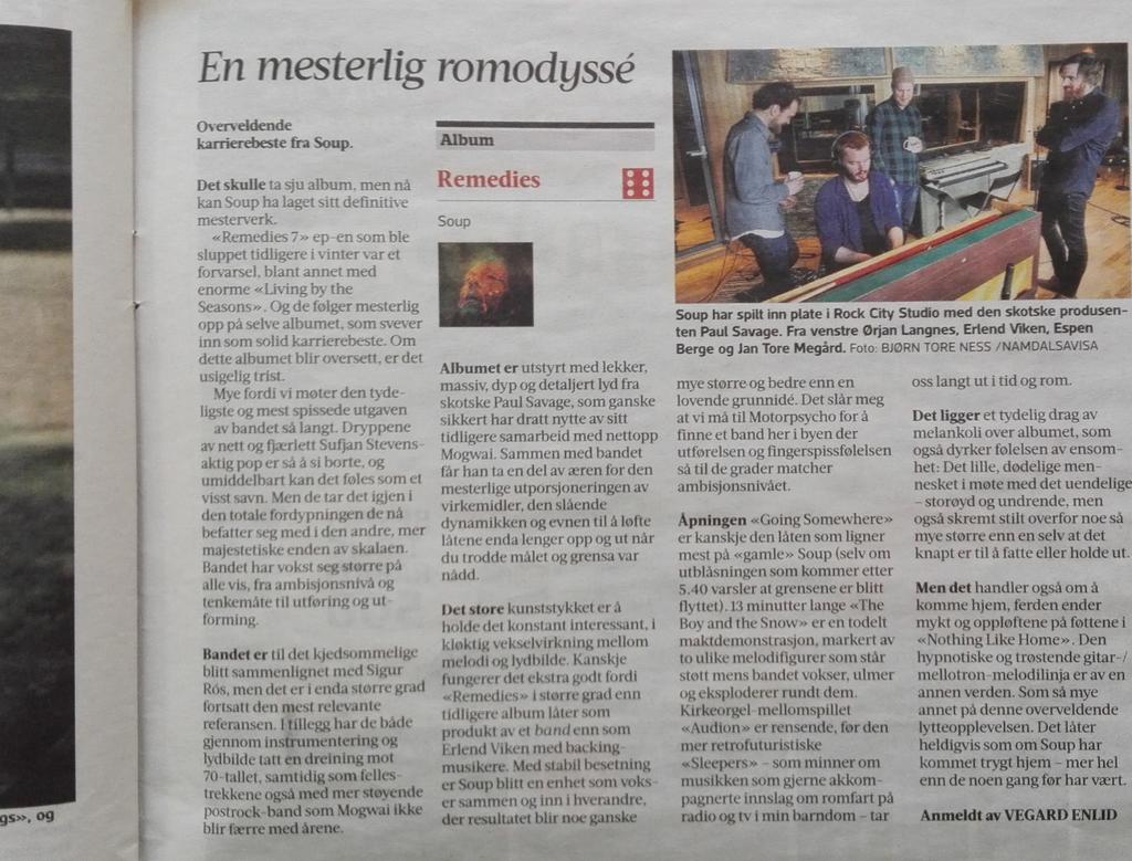 Full score in one of Norways biggest newspapers. See you in Bergen or Oslo this weekend? ☺