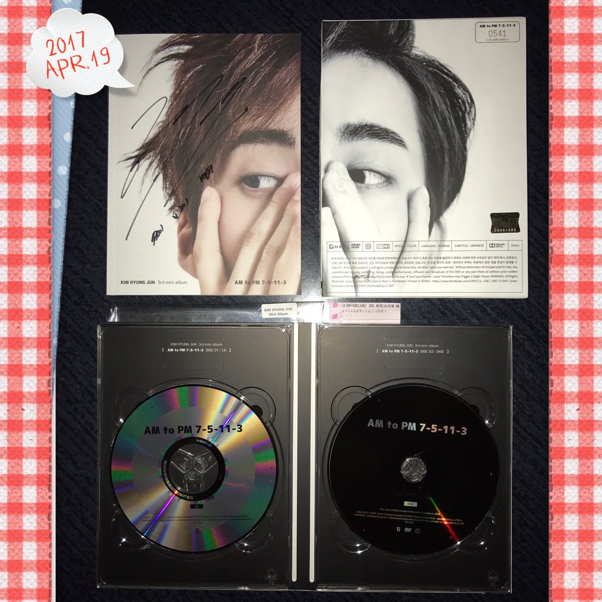 7maki501's tweet photo. #김형준 #KIMHYUNGJUN
ありがとう😍😭✨
3rd MINI ALBUM #REPACKAGE "#AMtoPM 7-5-11-3"  
#キムヒョンジュン #マンネ
#D_626
#DoubleS301 
#SS501 https://t.co/j8VqUTS5pj