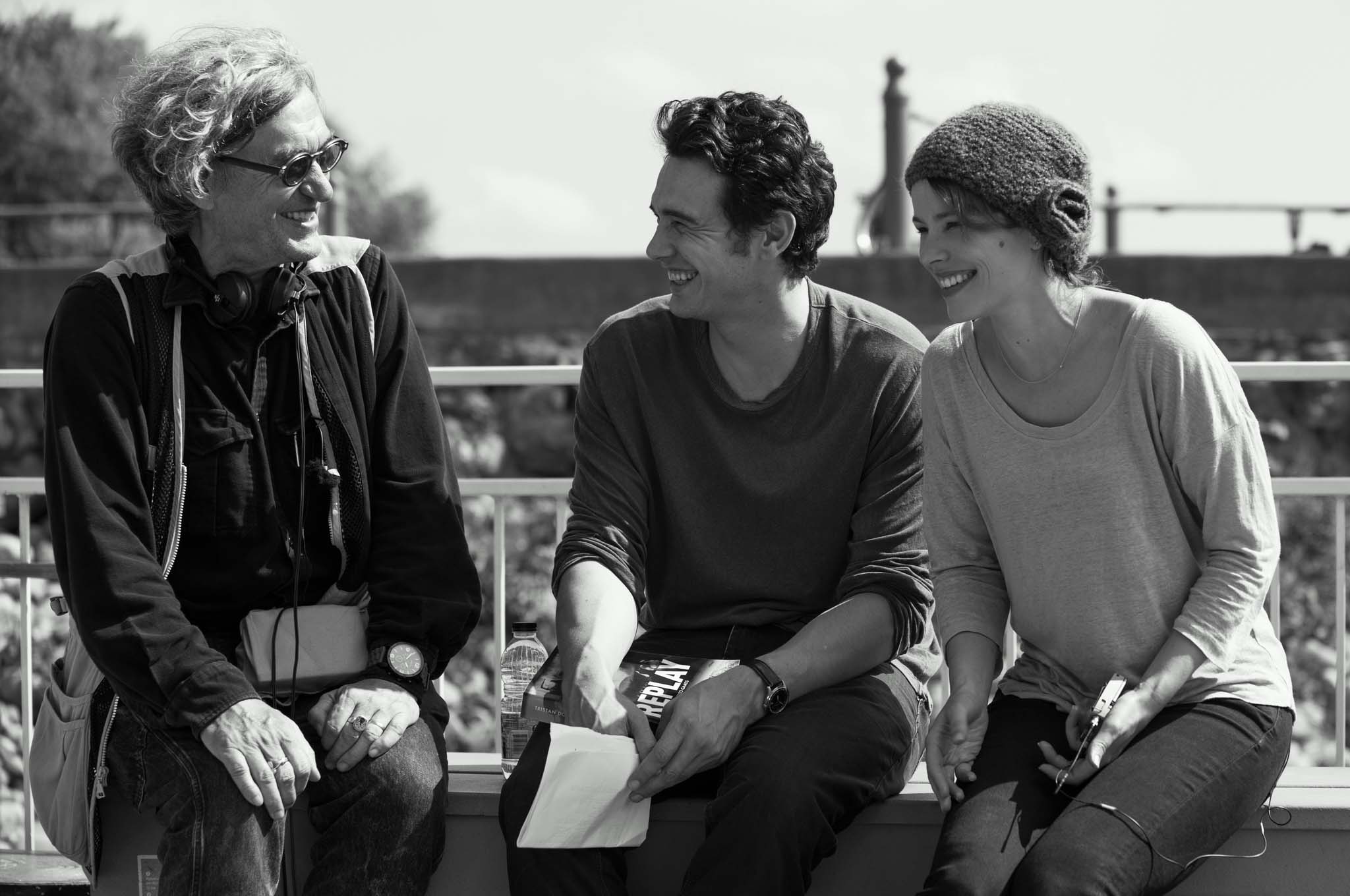 Happy Birthday, James Franco! Pictured here w/ Rachel and director Wim Wenders on-set of 