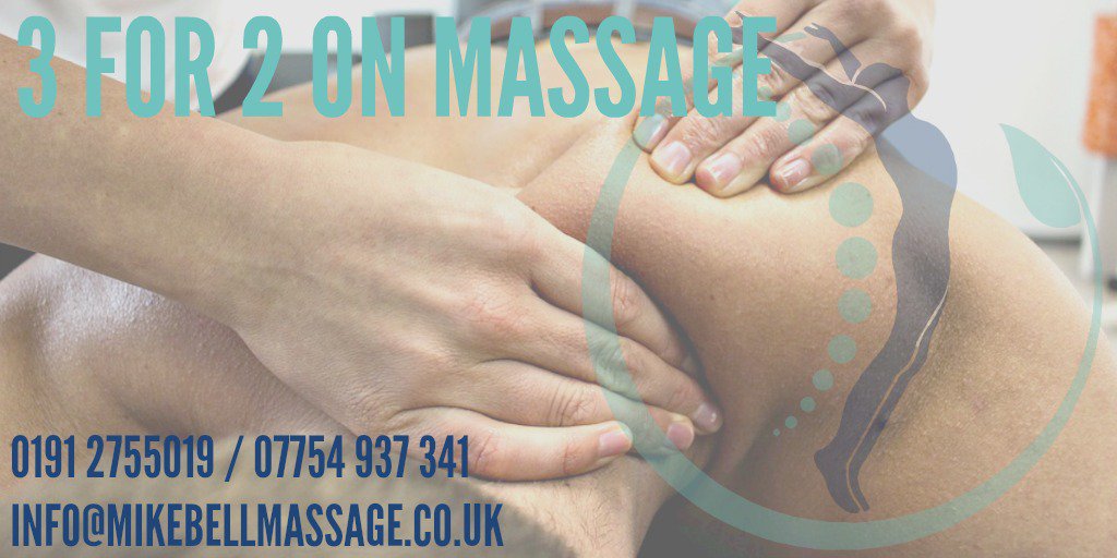 MikeBellMassage's tweet photo. Enjoy 3 for 2 on deep tissue massage in #Newcastle! 
☎ Call to book: 0191 2755019 / 07754 937 341

#CoDurhamHour #BoroHour #TeesTime https://t.co/LlP6CQyuD5