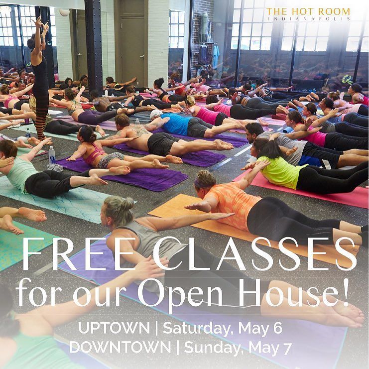 TheHotRoomYoga's tweet photo. Mark your calendars!! FREE yoga for our spring open house! May 6th Uptown, May 7th Downtown- all day. ππ»πͺπΌ#indyhotβ¦ https://t.co/1O6Gk8wjSI https://t.co/NWWyCTtdeI