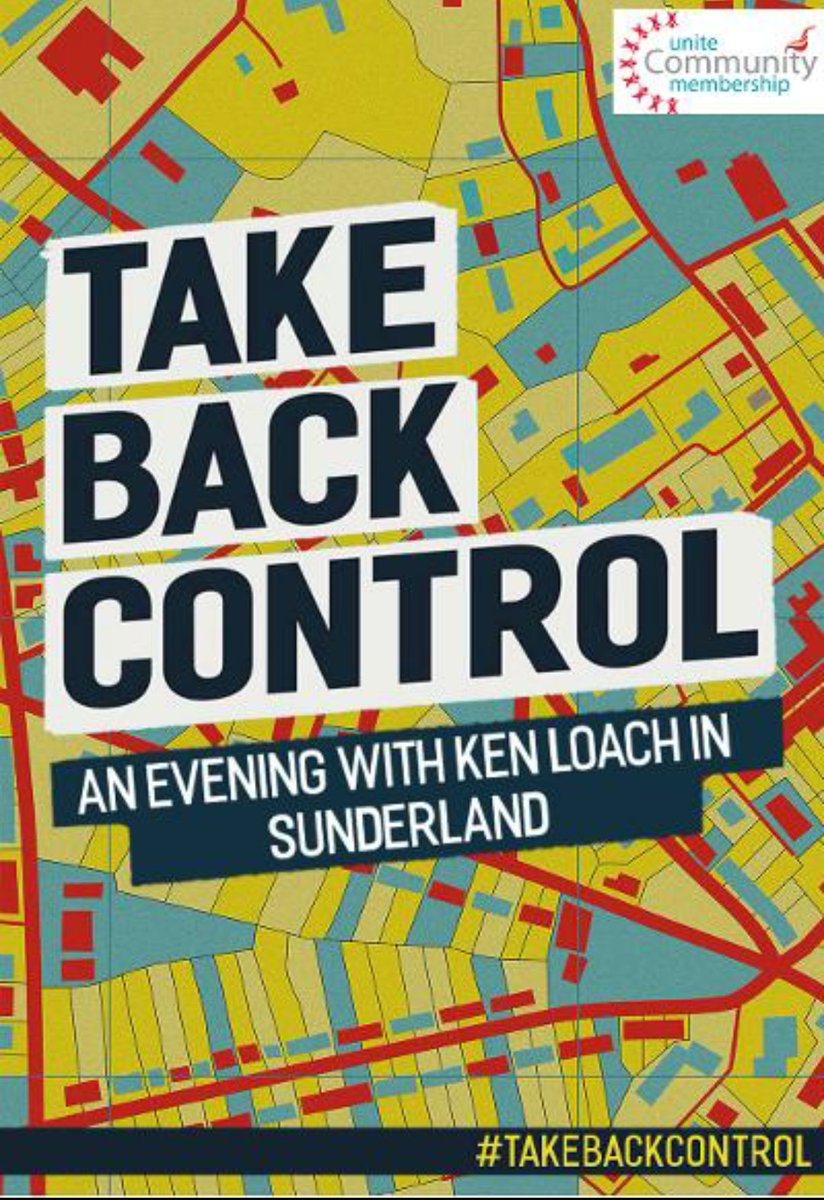 UniteSunderland's tweet photo. An Evening With Ken Loach #Sunderland 28 Apr 17 #IDanielBlake #No2Sanctions #TakeBackControl #GE2017 #ToriesOut https://t.co/HZghkWCbMk
