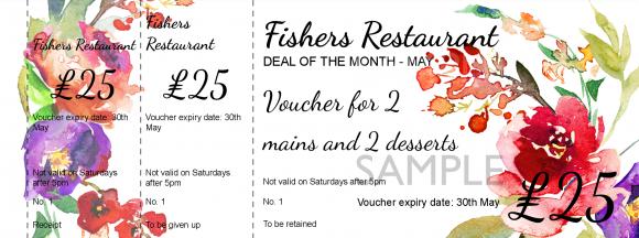 There's still time to get 2 main courses + 2 desserts for just £25 with our latest voucher offer - don't miss out! fishers-restaurant.com/deal-of-the-mo…