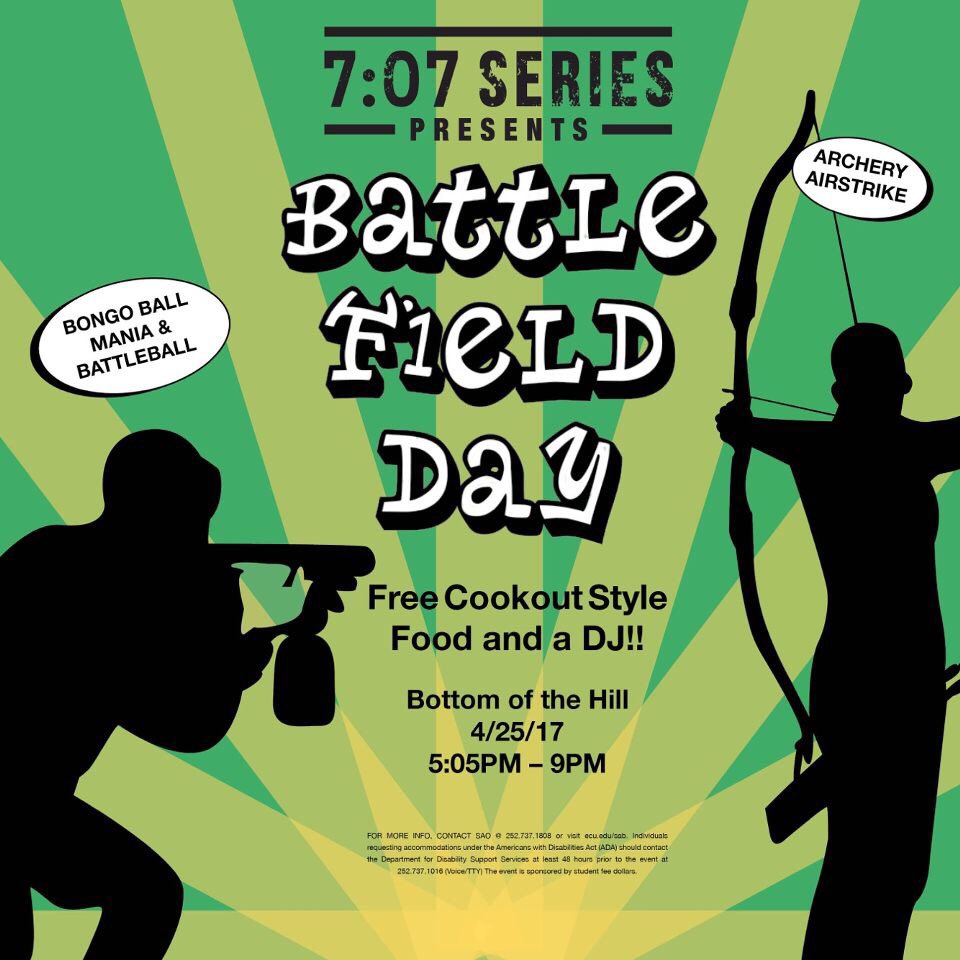 ECU_SAB's tweet photo. COOKOUT?! FREE FOOD?! MUSIC?! GAMES?! Hope you all are ready💪💪 https://t.co/q9wCEBu4jj