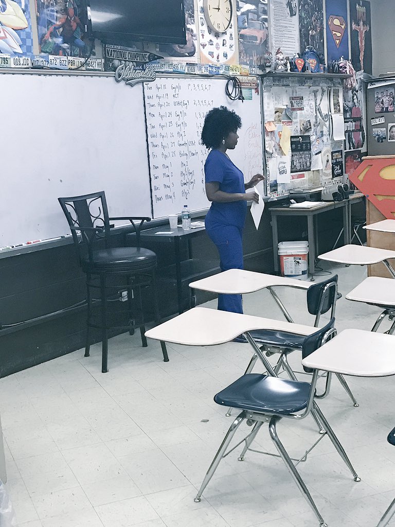 Tabatha Armour is talking to our students about nursing and how it's an impactful job in the Industry. #CHSBizChat