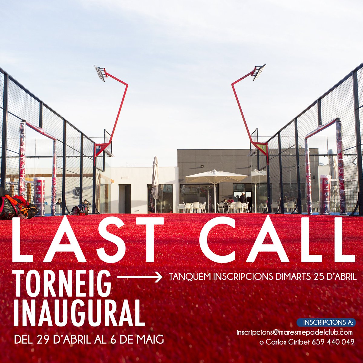 Ja som més de 200 parelles inscrites en el nostre  torneig inagural! Si encara no t'has apuntat, CORRE! Tanquem inscripcions en breus!