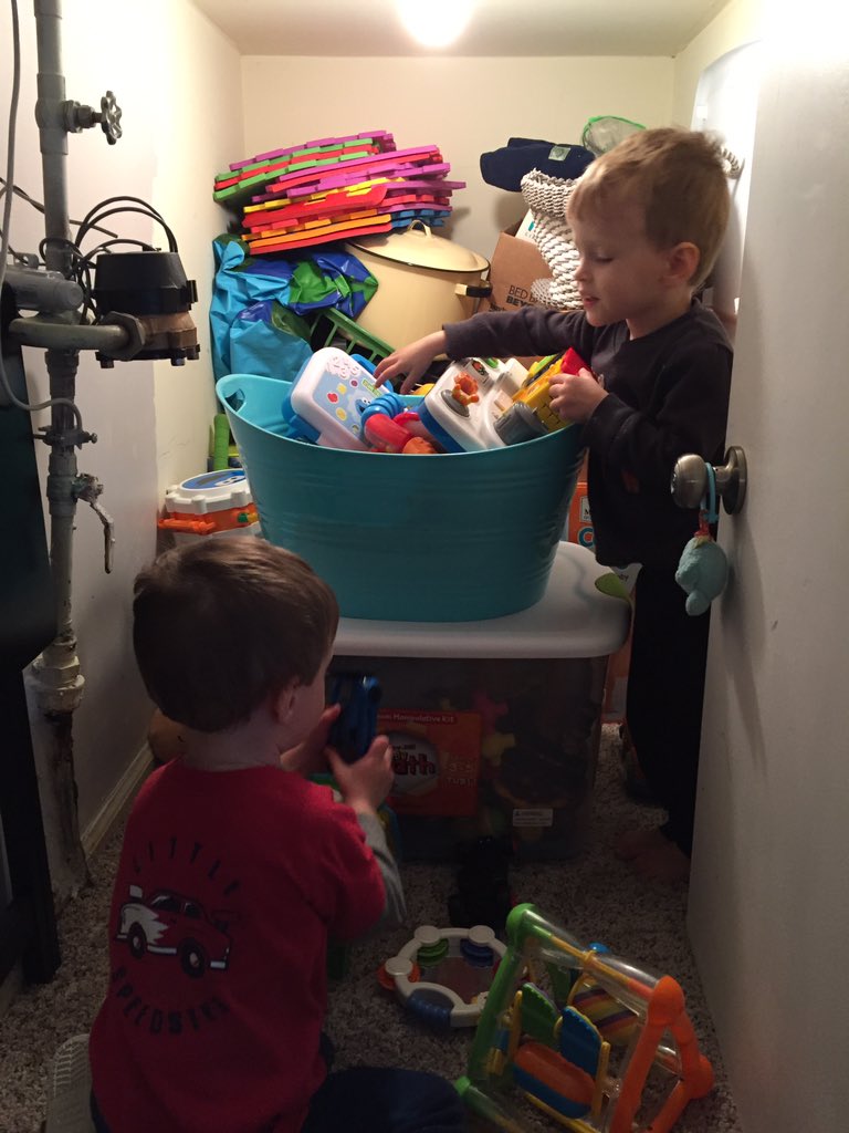 JeanGMike's tweet photo. @SocialCiaran Here's their toy closet where I store the ones in the rotation #GoodwillChat https://t.co/qjGpgoRO8e