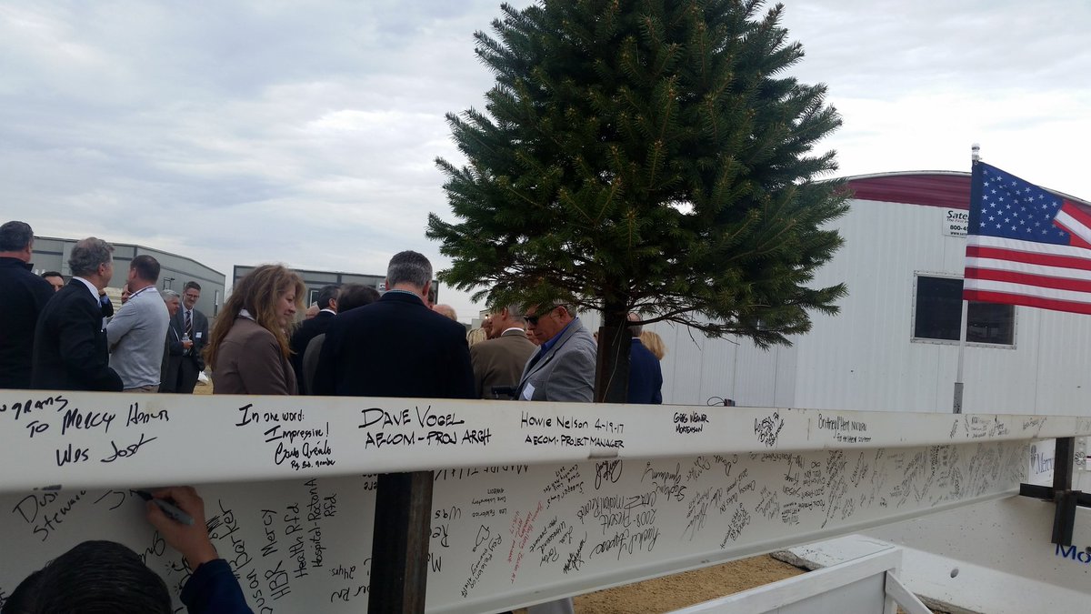 michelejohansen's tweet photo. I signed the beam. Now time for #topping off #MercyHealth #Construction 

#Mortenson https://t.co/waX0eVjIIN