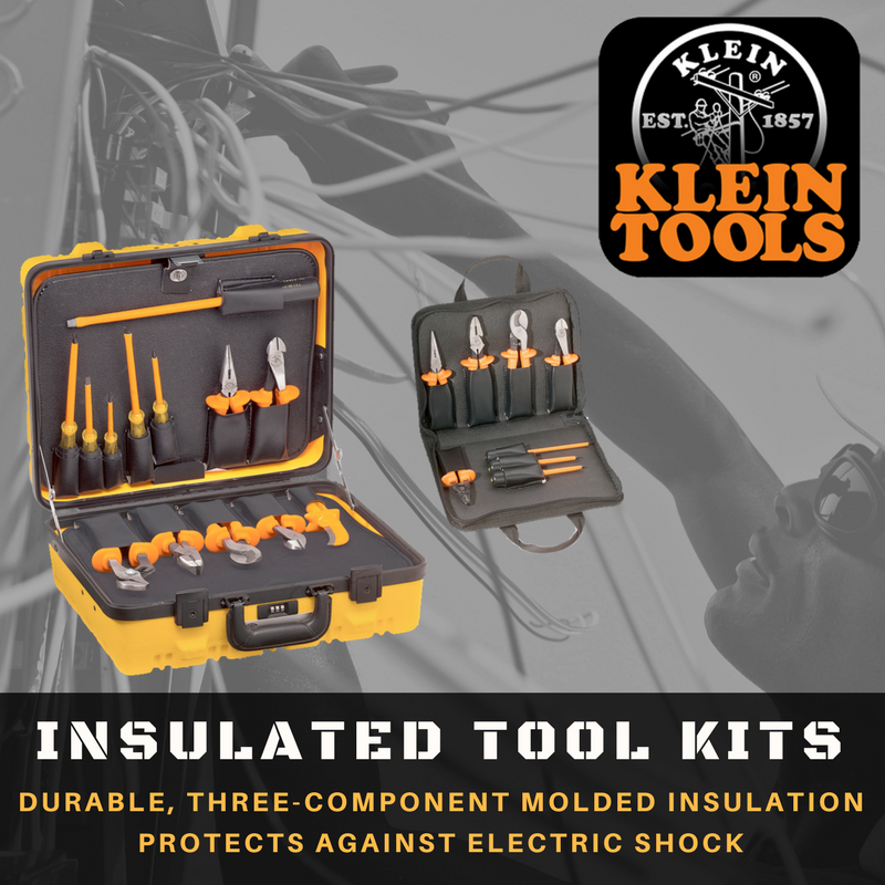 JimandSlims's tweet photo. Protect yourself from electric shock and #savehundreds when you purchase @Klein_Tools Insulated Tool Kits from #JimandSlims! https://t.co/4nVSSqjzJC