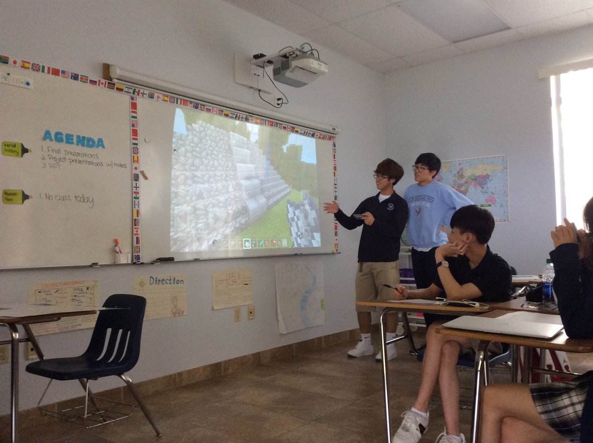MrsWNBPS's tweet photo. Pre-Columbian structures in Minecraft....so proud of their hard work @NBPSEagles https://t.co/QcGc2aOkg1