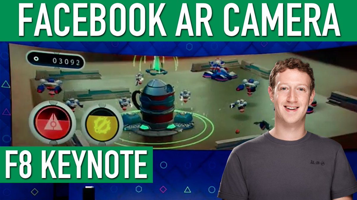 VRVibeTV's tweet photo. #Facebook Mark Zuckerberg #AugmentedReality #AR Camera #F8 Keynote WATCH: https://t.co/kTrbFy0yEN https://t.co/bRiL6rbxN6