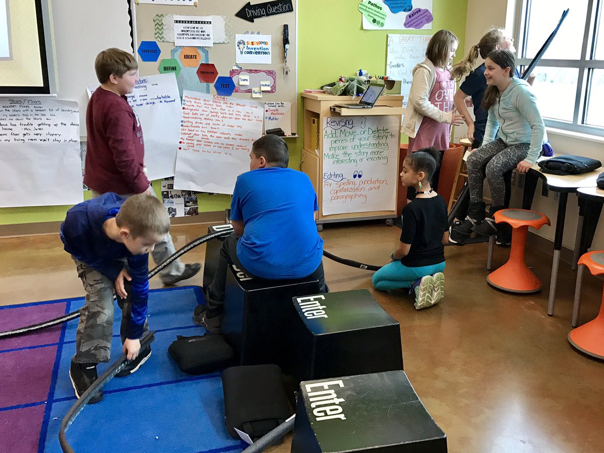 Experimenting with force and motion.