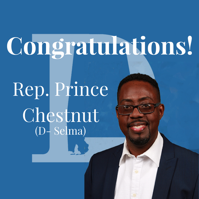 ALHouseDems's tweet photo. Welcome Prince Chestnut to the Alabama House of Representatives! Congratulations on your landslide win! https://t.co/VUkMH3EF7k