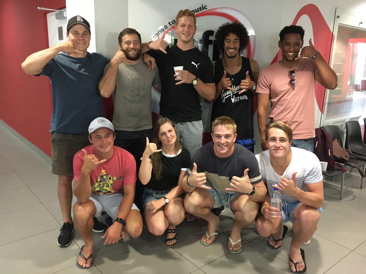 MFM926's tweet photo. We end the #VarsityCup10 season with some good banter &amp; great memories. We're proud of you @MatiesRugby! Thanks for joining on #HALFTIME! https://t.co/O8NElOGvtO