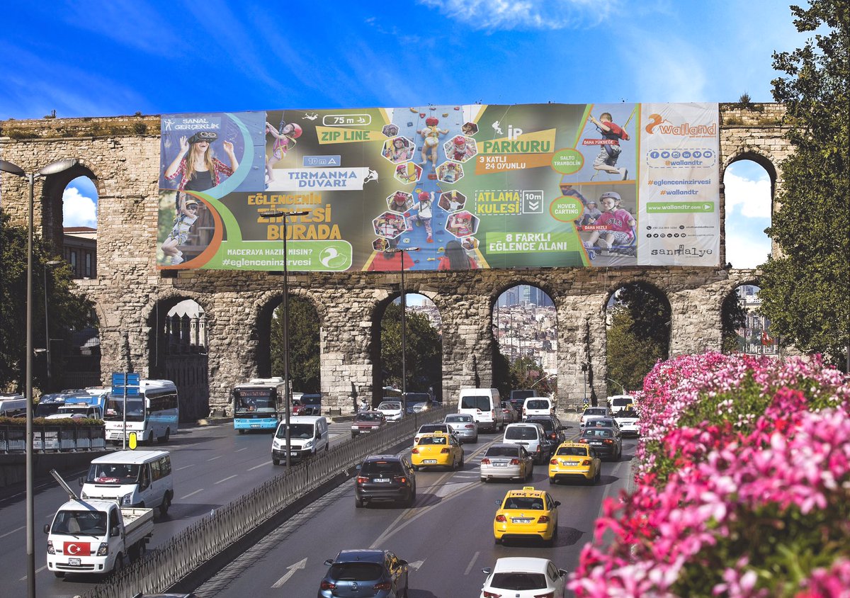 Billboardlarımızla her yerde karşılaşabilirsiniz 😊#climbingwall  #zipline #istanbul #wallandtr #sandalyeproduction #eglenceninzirvesi