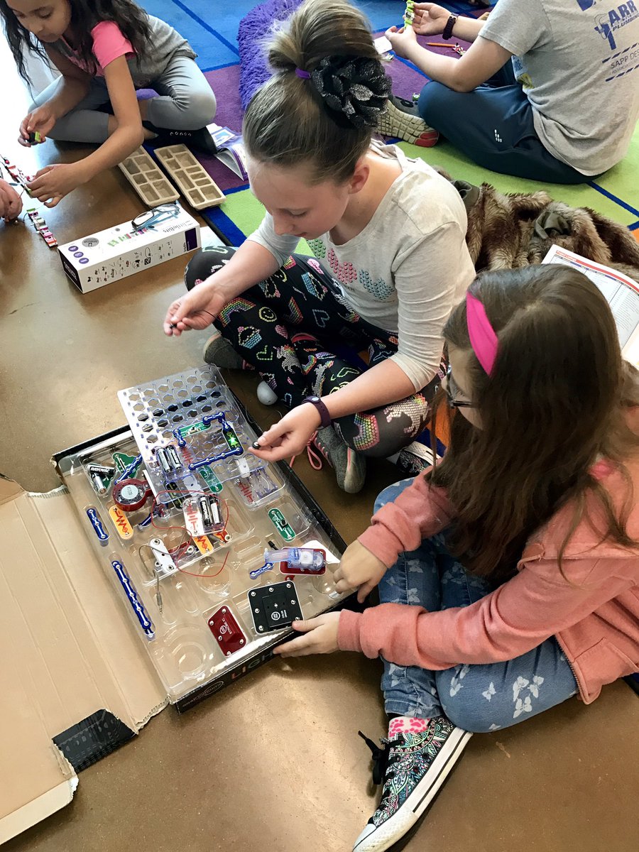 Experimenting with electricity.