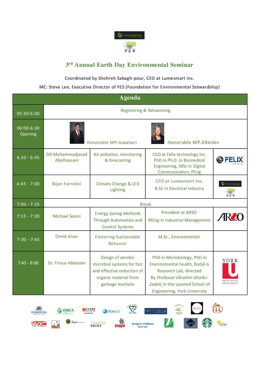 lumesmart's tweet photo. A friendly reminder for today, 3rd Annual #EarthDay #environment Seminar:
https://t.co/bPBogb7DCp
@lumesmart @ShohrehP #CCTIA #BlueDot https://t.co/0NfK3DgKH7