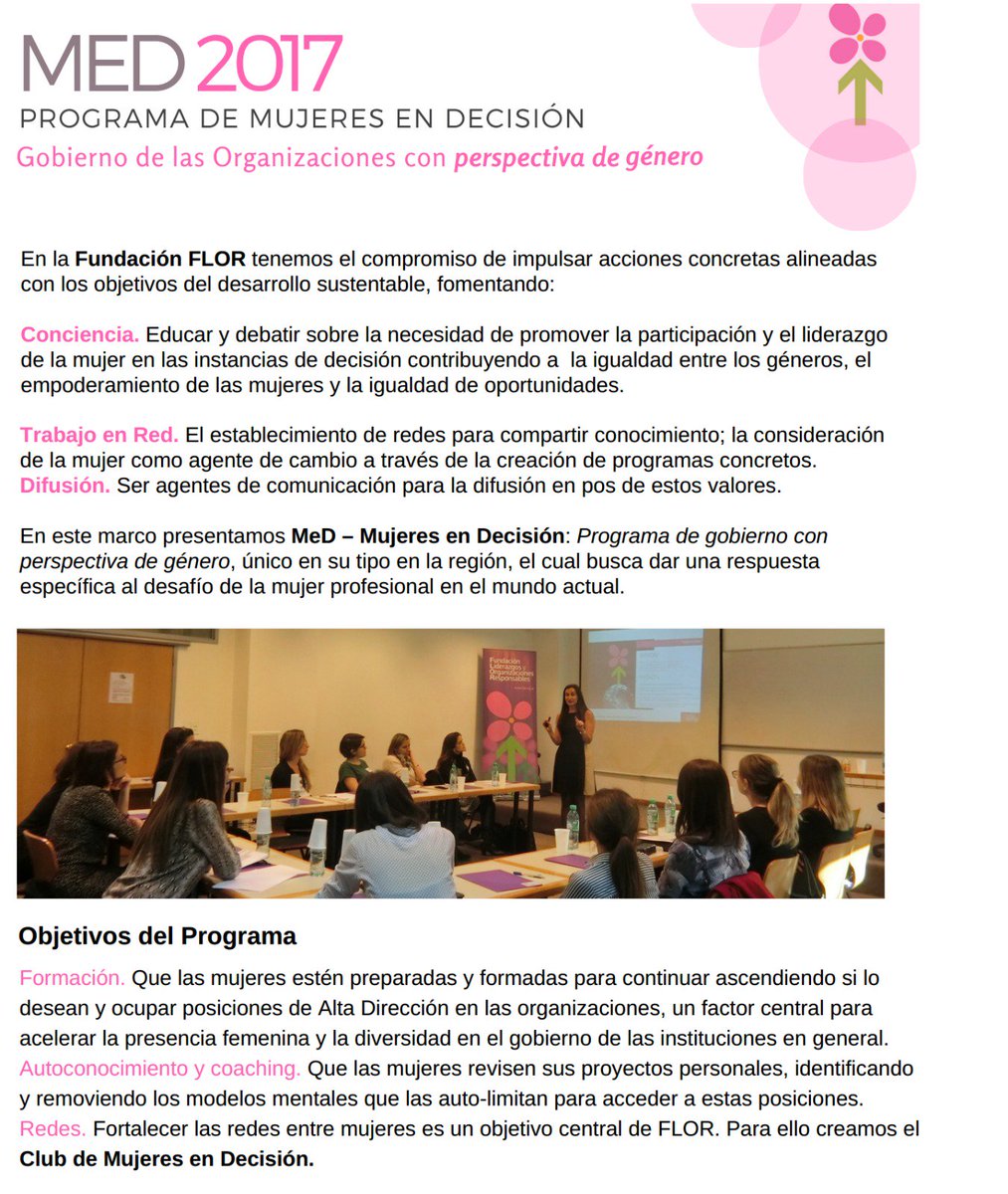 VocesVitalesAr's tweet photo. #ProgramaMeD Mujeres en Decisión, abierta la inscripción! inicia en junio y agosto. Más info: coordinacion@flor.org.ar @FundacionFLOR https://t.co/H3h012OxZd