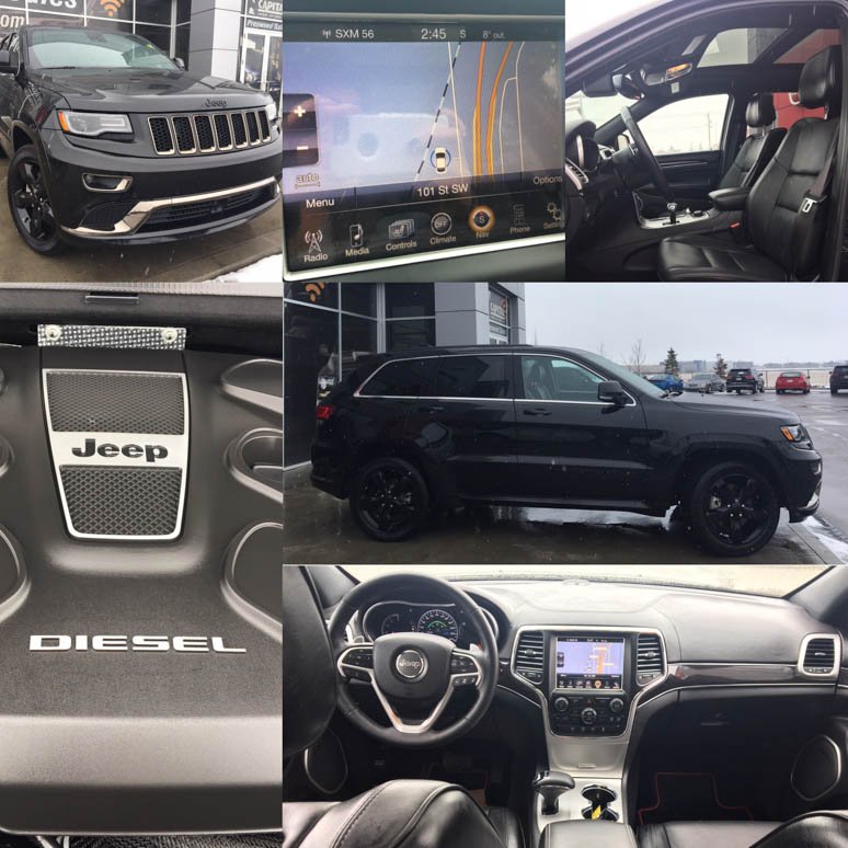 This 2015 Jeep Grand Cherokee Eco Diesel is a BEAUTY with only 12632 Km.  Stock # P10786  #yeg #leather #Navigation #heatedseats #jeep