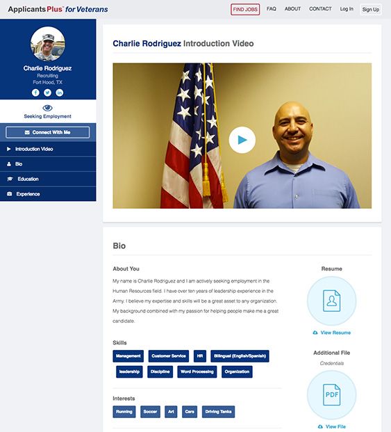 ApplicantsPlus's tweet image. Veterans:  Let us help you get the job you deserve! veterans.applicantsplus.com #veterans #veterancareers #veteranjobs #vetjobs