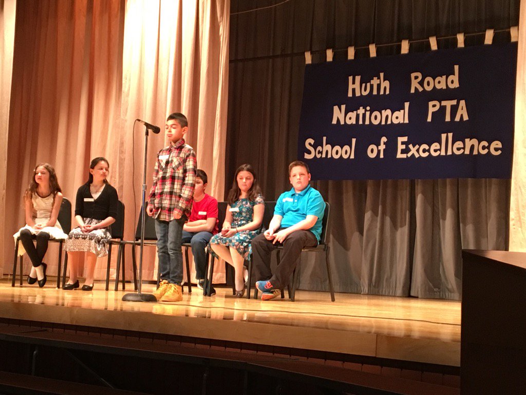 HuthRoad's tweet photo. Huth Road spelling bee! @HuthRoad https://t.co/EUl8c3U5Xr