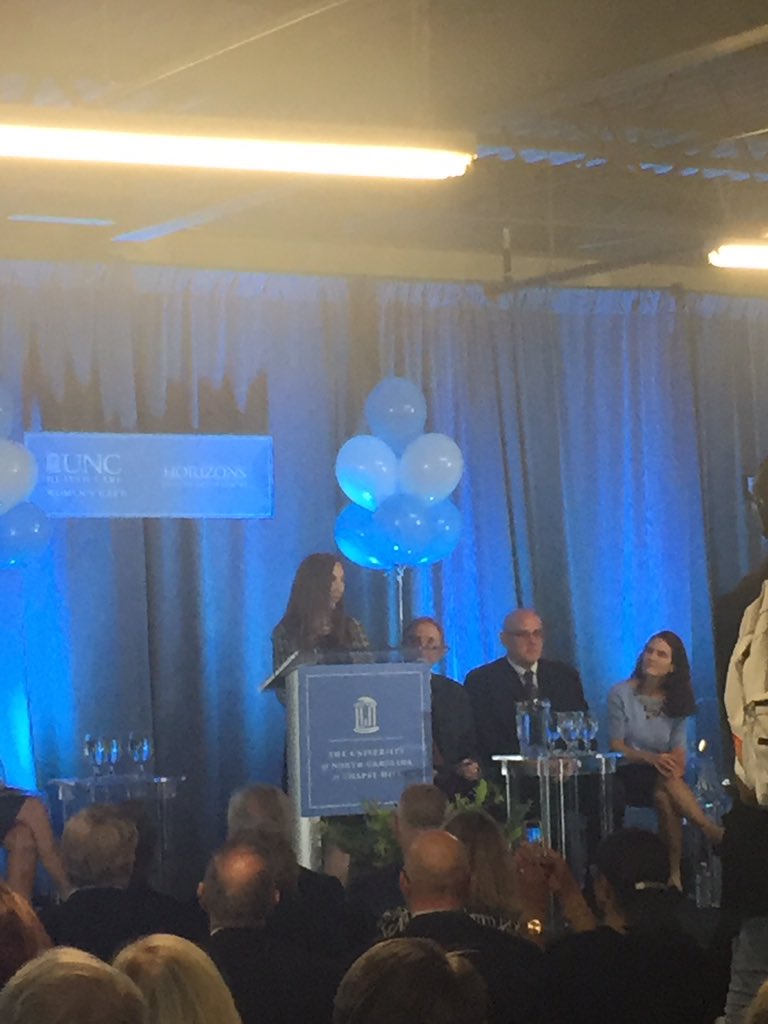 GiftDevelopment's tweet photo. .@UNCOBGYN @UNC_SOM @NC_Governor @SenatorBurr @obgynthorp Lucy Brown, Horizons graduate and peer support specialist, takes the stage to share her story of recovery https://t.co/5NiaGZaOzl