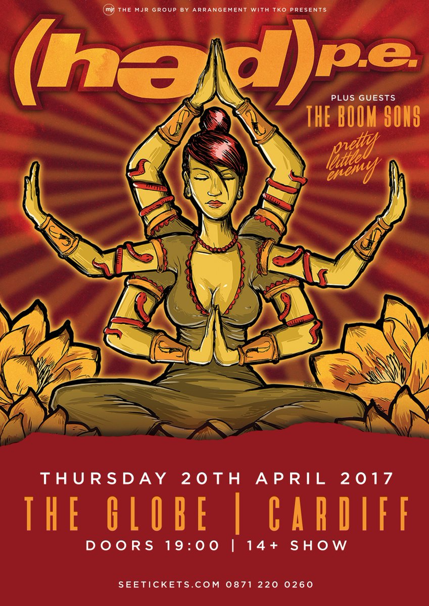 *TOMORROW NIGHT!*
We have <a href="/hedpe/">(hed) p.e.</a> + <a href="/Boom_Sons/">The Boom Sons</a> + <a href="/PRTTYLTTLENEMY/">Pretty Little Enemy</a> What a sick line-up! Couple of tickets left
Tickets: bit.ly/2n0Makl