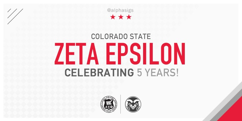 alphasigs's tweet photo. Happy Founders Day to our brothers at Zeta Epsilon (Colorado State)! #5YearsStrong #AlphaSig @csuAlphaSig https://t.co/qQd5zKJmtE