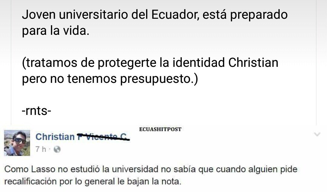 AdriaVillamarin's tweet photo. A pesar de todo no hay que perder el humor :D #chiste #Cedatos #RecuentoCNE #leninPresidente #CNE #QueDesgracia #EleccionesEc2017 https://t.co/o9Ofa7bHmE