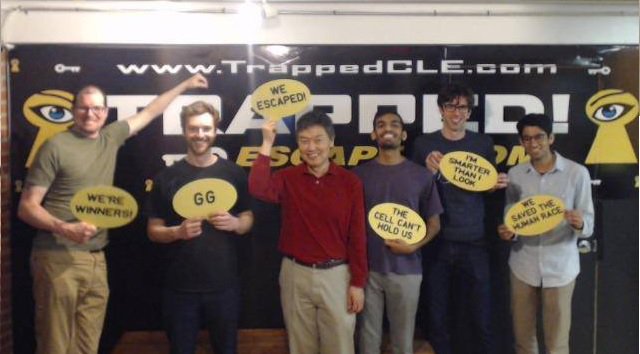 trappedCLE's tweet image. And fun was had by all! #trapped #trappedcle #clevelandheights #escaperoom #braingames