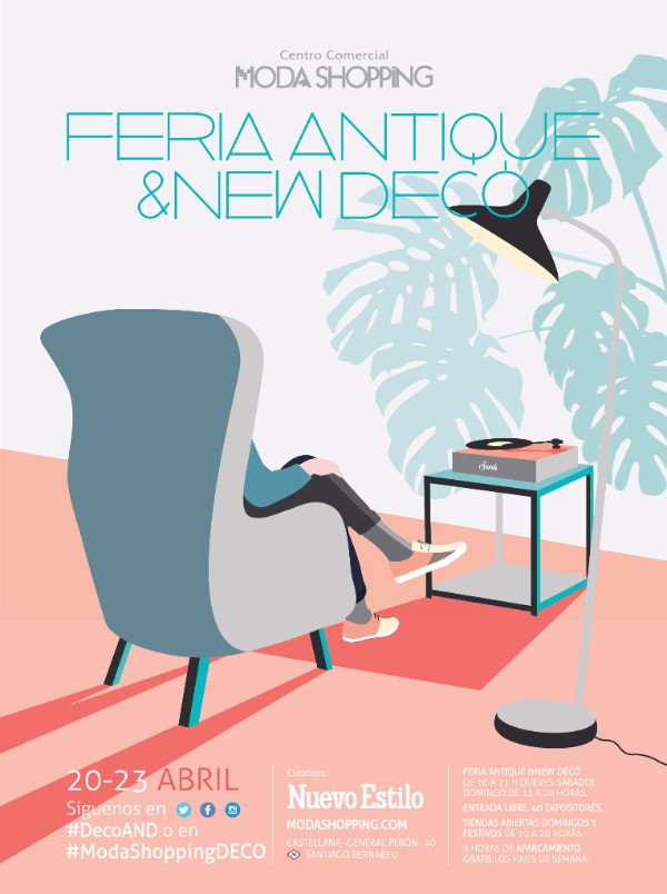 BegonaFG's tweet photo. Decolovers, empieza mañana IX Feria Antique & New Decó, con 30 expositores de decoración y mobiliario vintage. #ModaShoppingDECO #DecoAND https://t.co/czDIpDsjZW