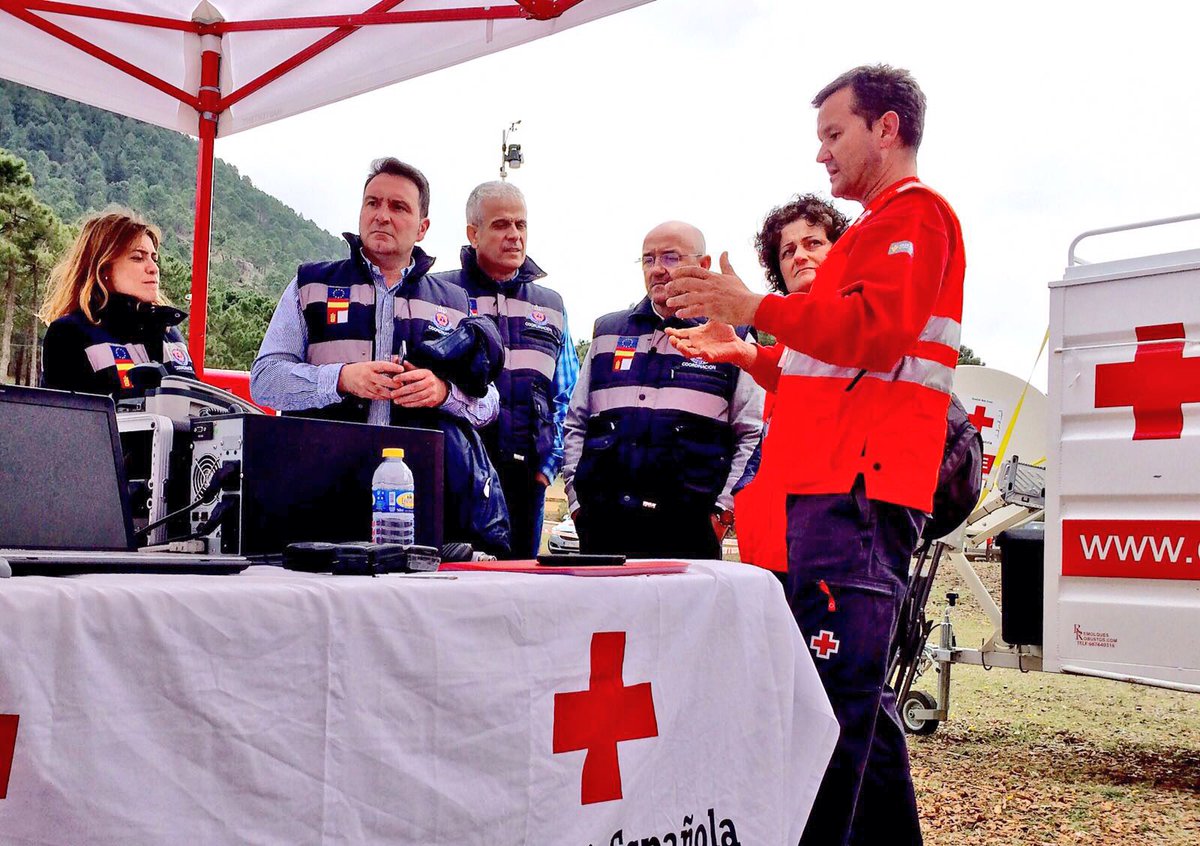 CruzRojAlbacete's tweet image. Impresionante y gran trabajo en los diferentes escenarios del simulacro de hoy activación del #PLATECAM, más preparados para la #Emergencia