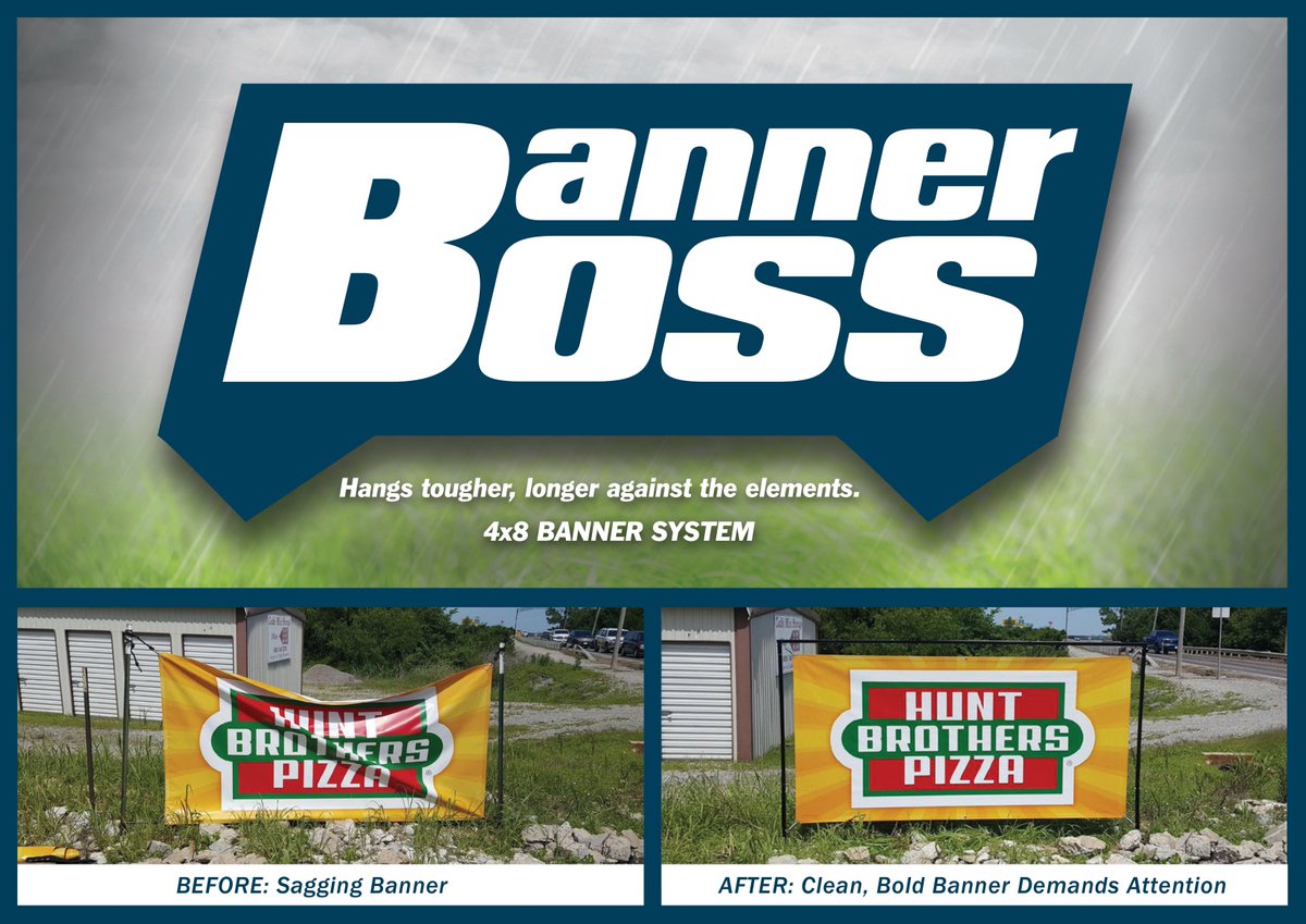TBHCDelivers's tweet photo. Fed up with saggy banners? Be first class with the #BannerBoss! https://t.co/fOFmVbQIN3