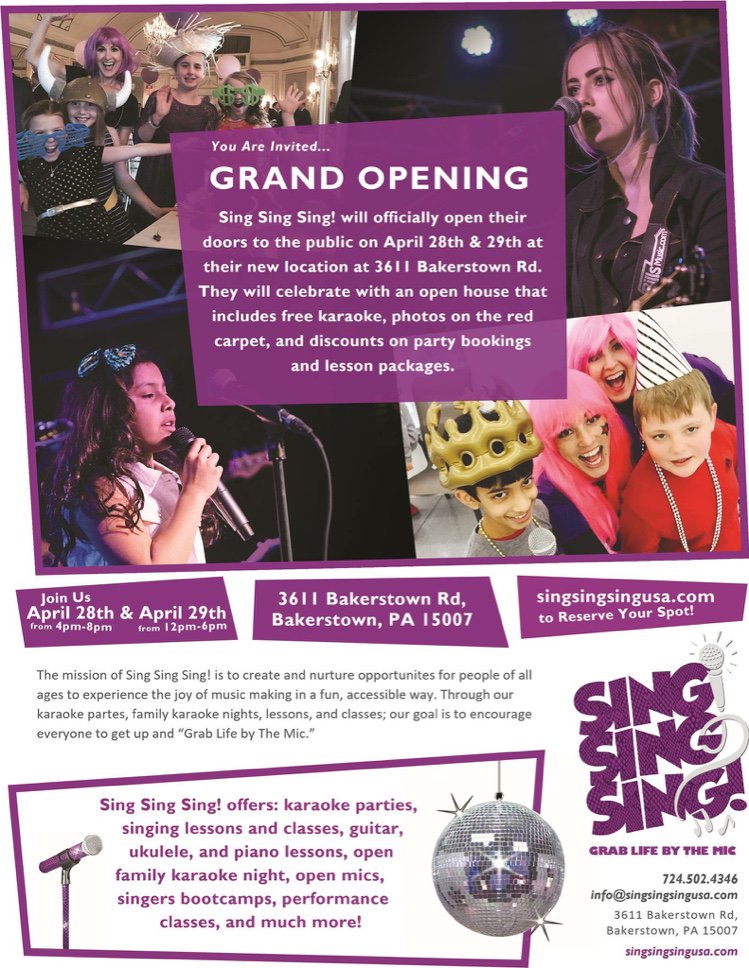 4CTechnologies's tweet photo. 4CDesignWorks is happy to announce the grand opening of our new client, Sing Sing Sing! You can visit their site at: https://t.co/fcBwHuC19d https://t.co/ch5Pqzz4DV