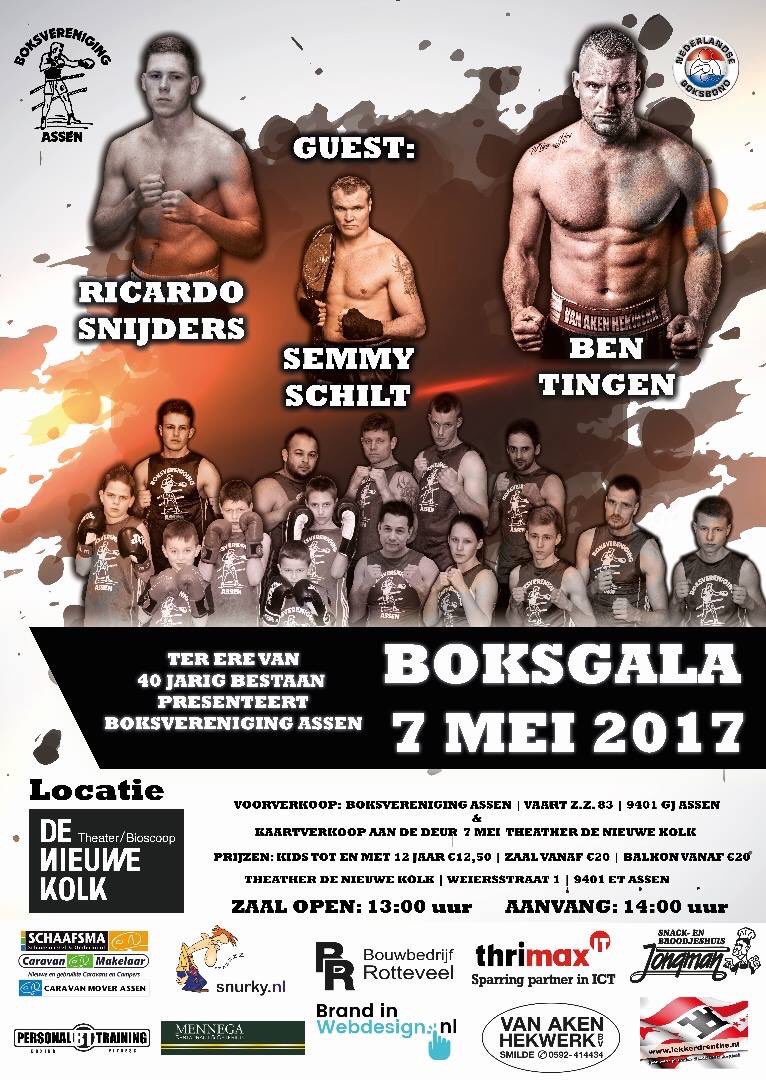 BVAssen's tweet photo. Kaarten voor het #boksgala #BVAssen op 7 mei a.s. zijn in de voorverkoop ook verkrijgbaar bij #mtmultitraining in #Bovensmilde. https://t.co/kyVqyRmXMp