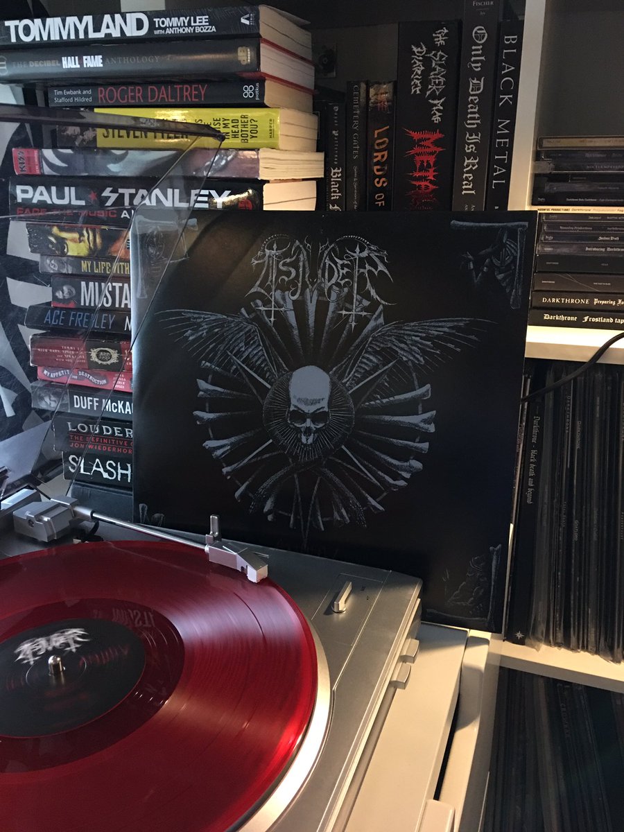 HaraldKvassheim's tweet photo. Let's kick it up a notch! @tsjuder their #Antiliv #vinyl #BlackMetal #Norge  never do Ikea in silence \m/ https://t.co/S7cd33DmlQ