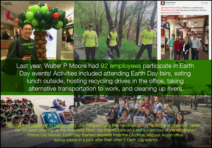 WalterPMooreEng's tweet photo. It's #EarthWeek! What activities do you have planned this week? #MooreGreen https://t.co/0NburQY0lb