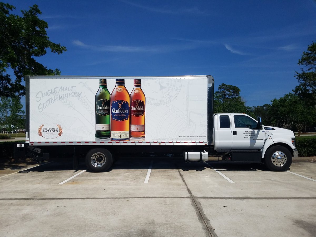 Straight truck wrap for Glenfiddich